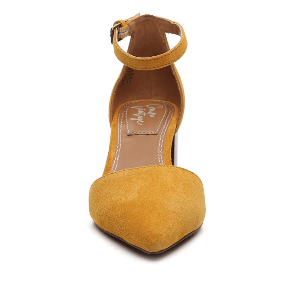 Crown Vintage-Valentinaa Pump in Mustard